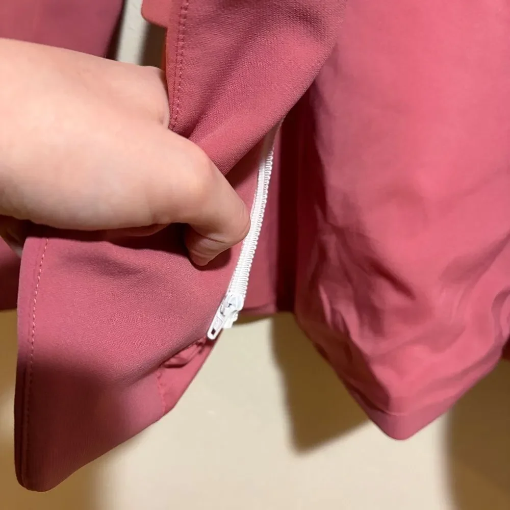 Veronica Beard Cutaway Dickey Jacket Mauve Pink